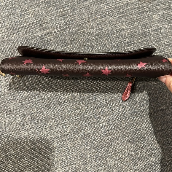 Coach Pink Star Signature Print Wallet - Picture 3 of 6
